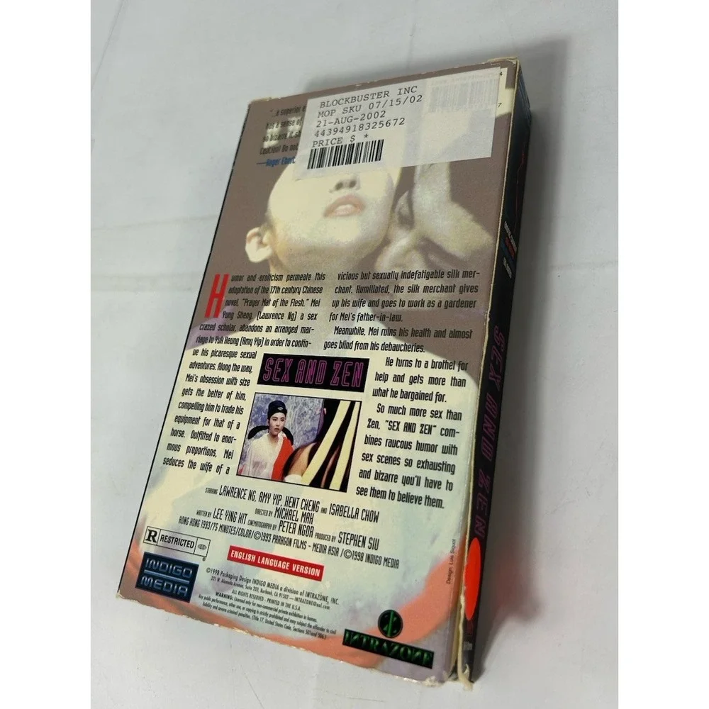 Sex and Zen VHS - Amy Yip - Lawrence‎ Ng - Isabella Chow Video Tape 1998